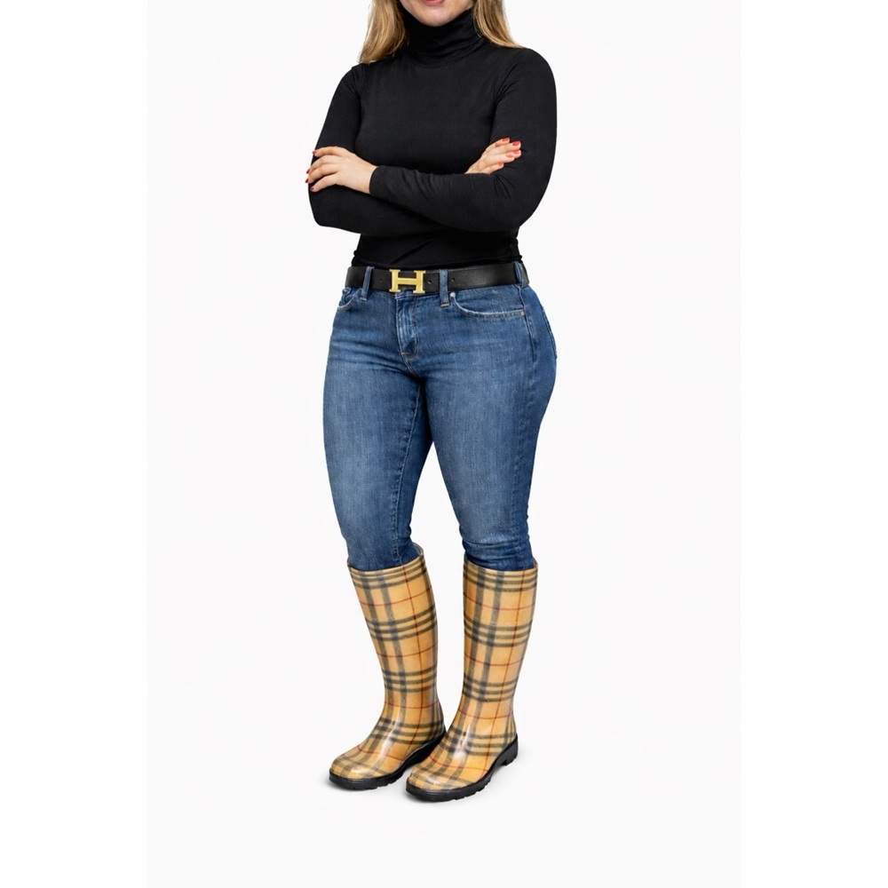 Burberry Nova Check Rubber Rain Boots | Classic Check | Designer Rain Boots